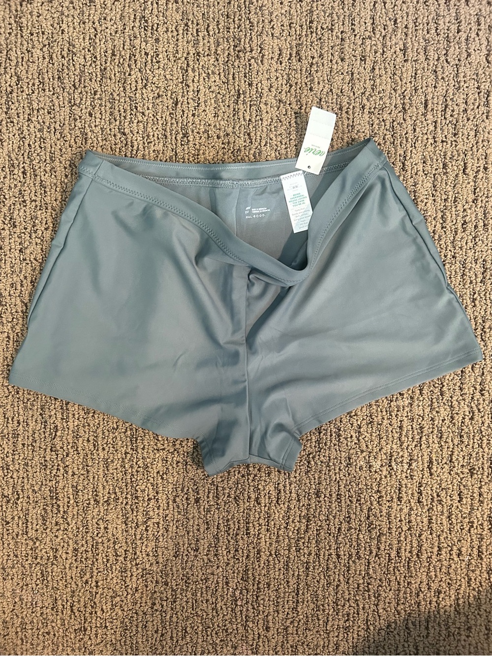 NWT aerie green swim shorts
